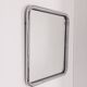 Vintage 60's wall mirror in chrome metal italian design