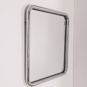 Vintage 60's wall mirror in chrome metal italian design