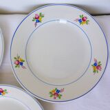 3 flat plates of Gien model Nice