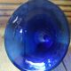 Blue glass bell decoration