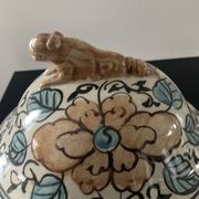 Pot couvert vintage en grès