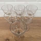 Set of 6 wine glasses