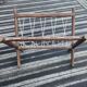 Porte-revues vintage en bois et fils