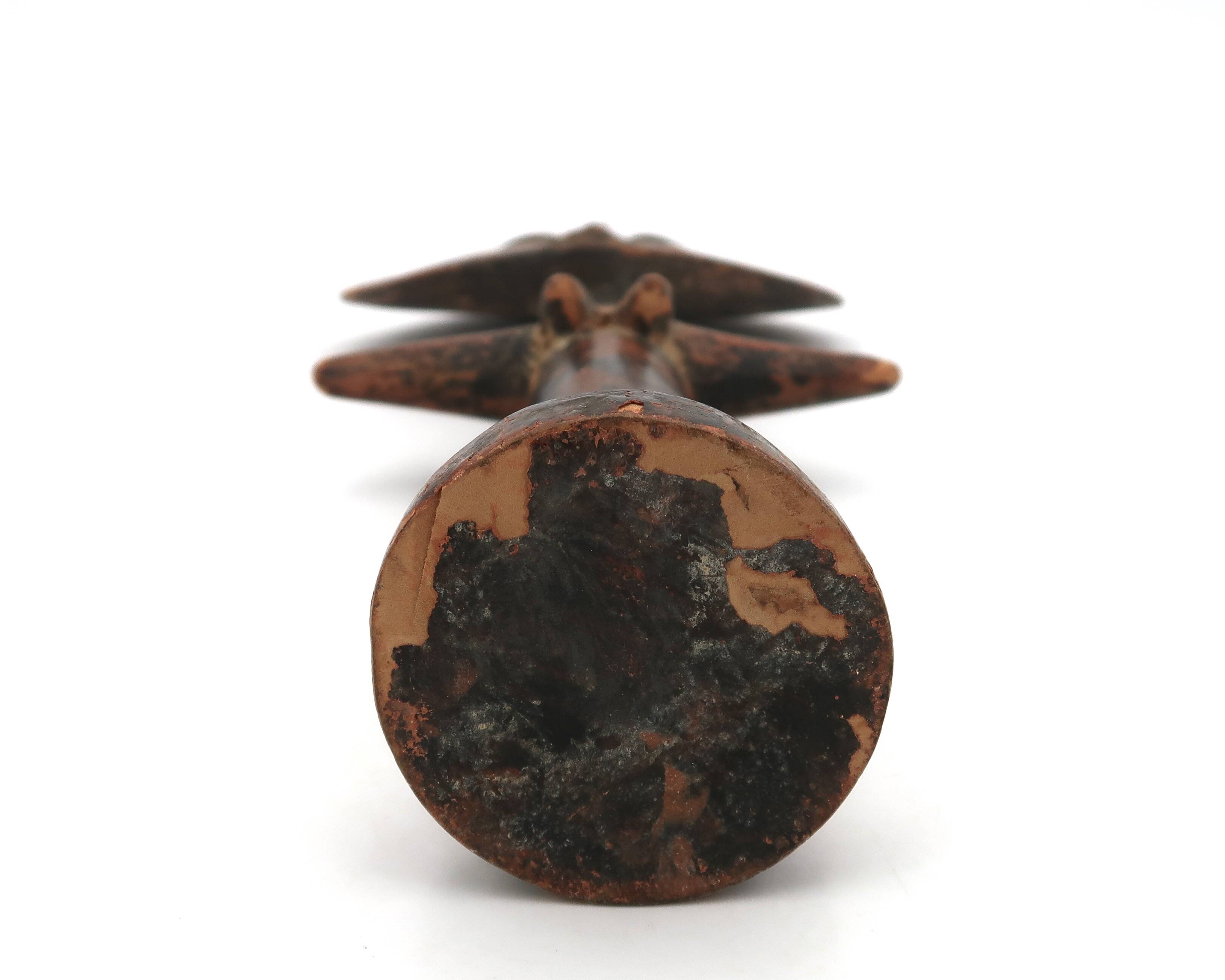 Ashanti Akuaba African Art Statue from Ghana, wooden, 1980s.