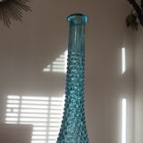 Bottle decanter Empoli Italy diamond tip glass 60 years 70