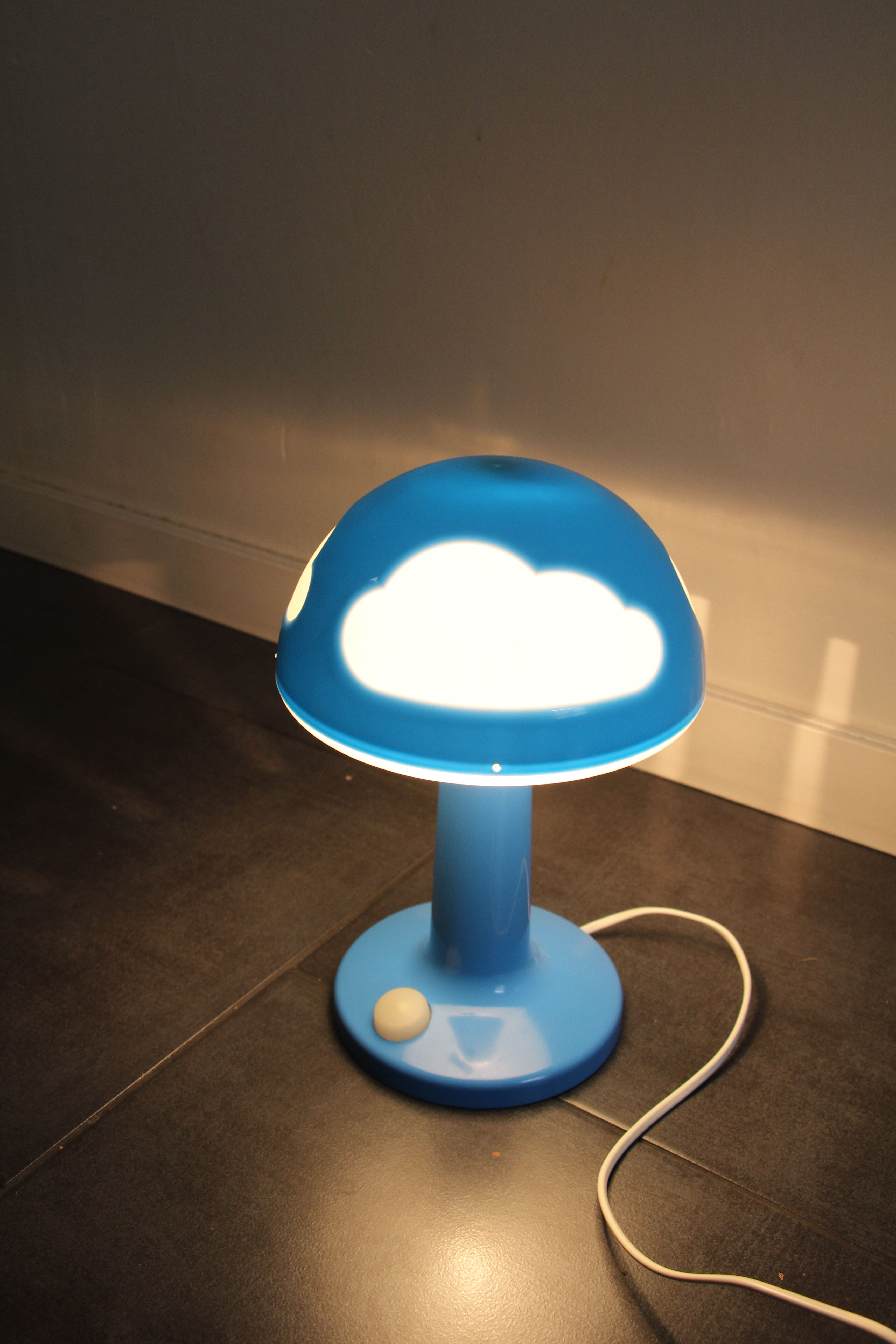 cloud blue bedside lamp IKEA 1990