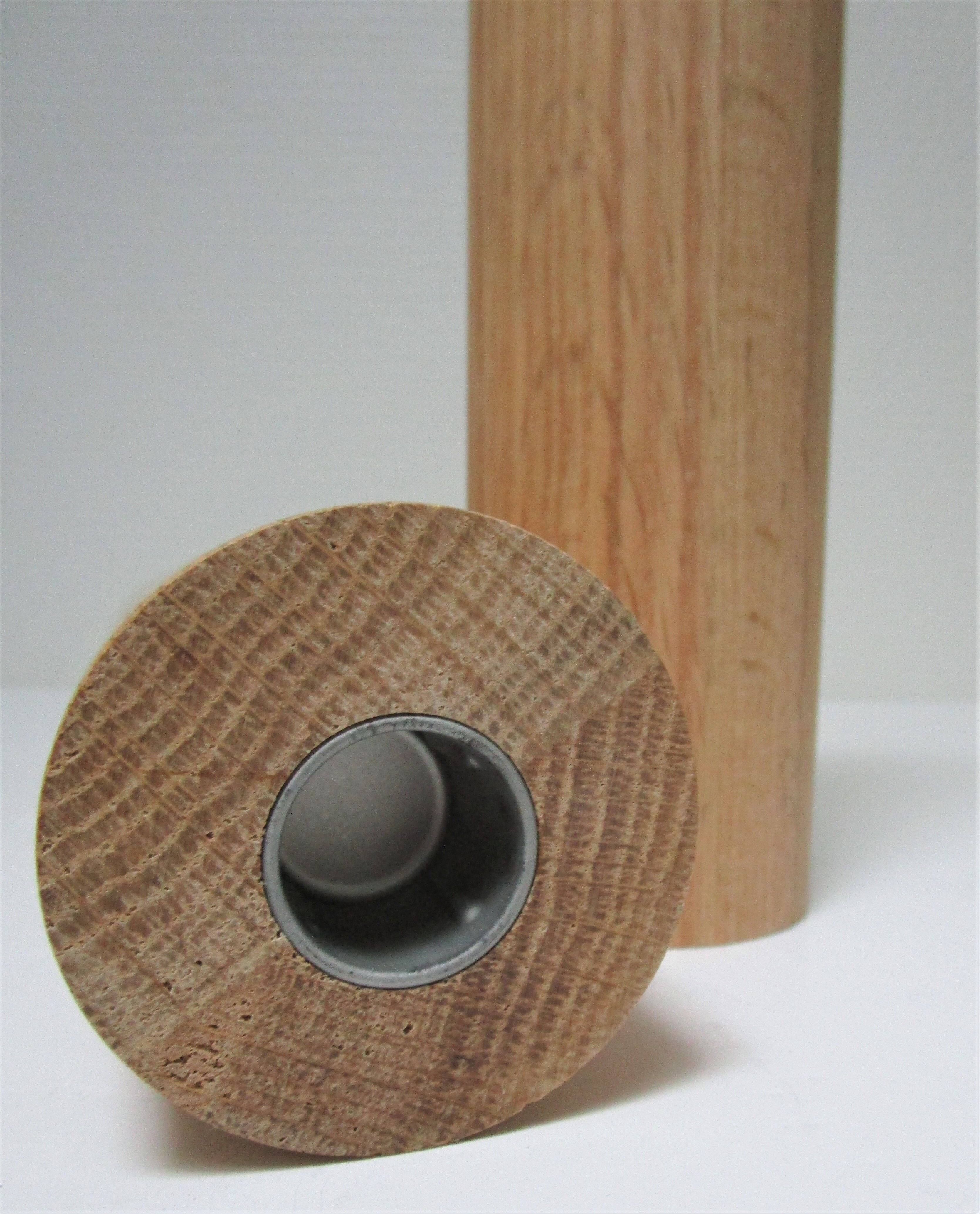 Pair of solid wood candlesticks design
