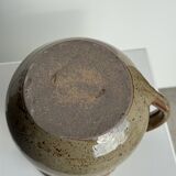 Vintage artisan ceramic rosé carafe with compartment Le Refuge Nîmes H14