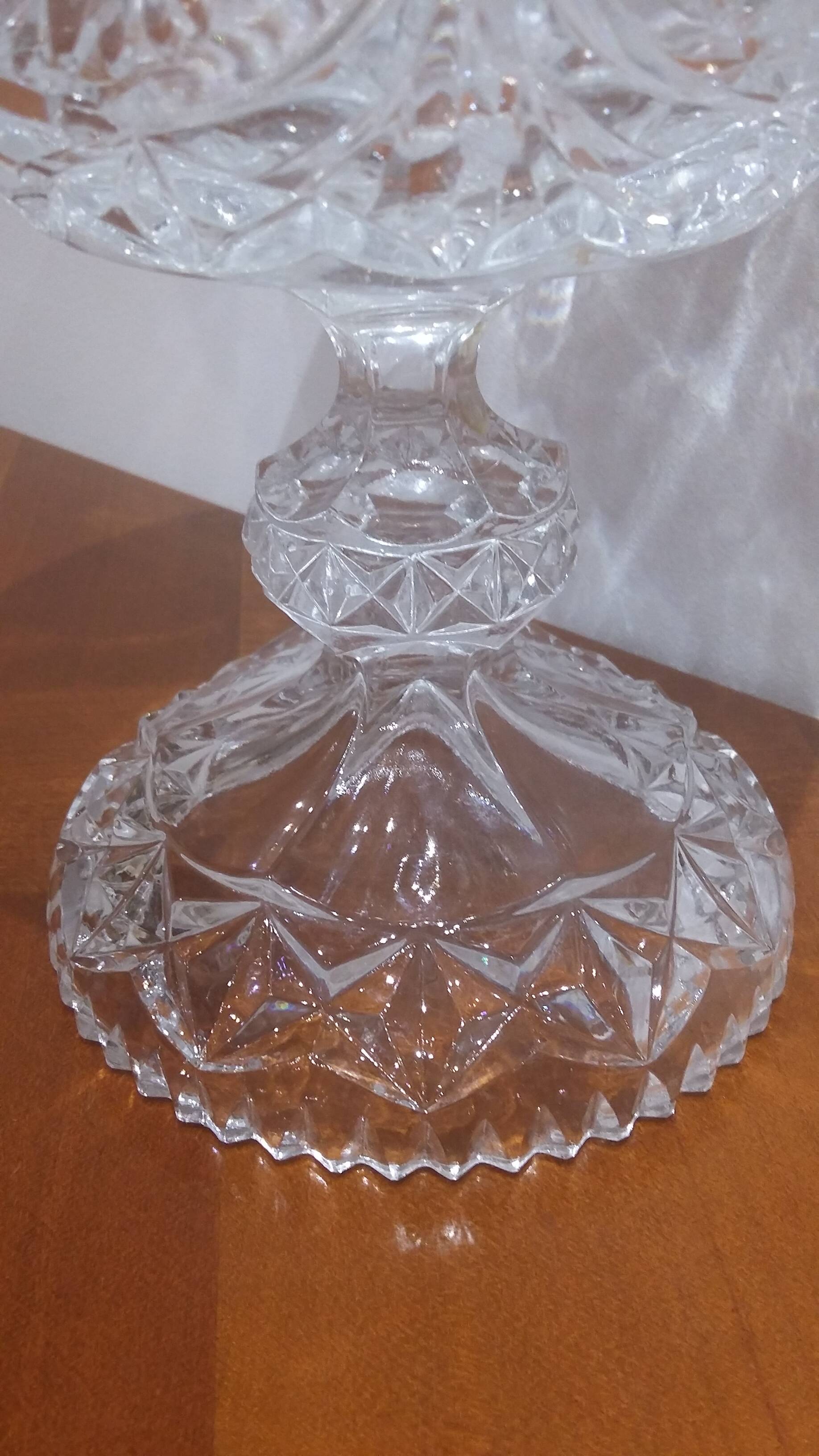 Large Bohemian Crystal Cup