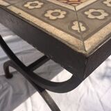 Coffee table in painted cement