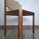 Table and its 6 vintage elm chairs, Scandinavian design furniture.