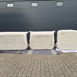 Ligne Roset Togo 3 places, 2 places et d'angle en velours côtelé beige