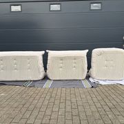 Ligne Roset Togo 3 places, 2 places et d'angle en velours côtelé beige