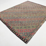 Tapis Kilim 7x8 tissé à la main, 207x262Cm