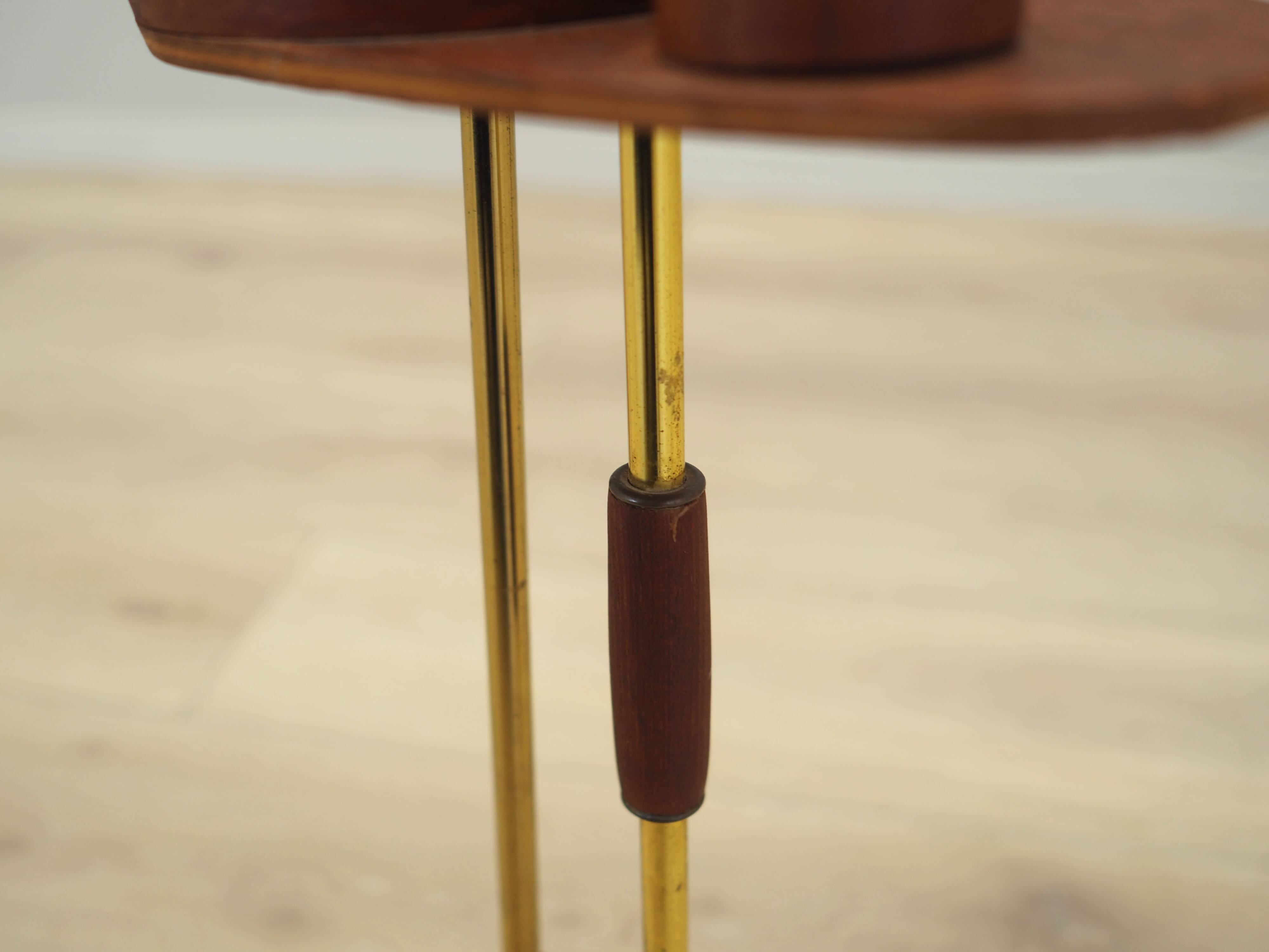 Teak ashtray, Danish design, 1970s, production: Denmark