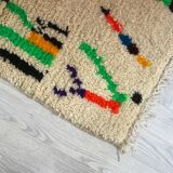 Handmade wool berber rug 250 x 150 cm