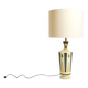 Large ceramic table lamp with Egyptian motifs by Nicolas Blandin, Paris