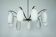 Rare Arredoluce Monza, 9-Light Brass and Opaline Glass Chandelier, Italy 19