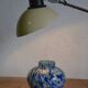 Vase boule bleu et vert