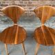 Set of 4 Norman Cherner chairs for Plycraft USA in teak, 1960s