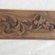 Finely carved wooden pediment