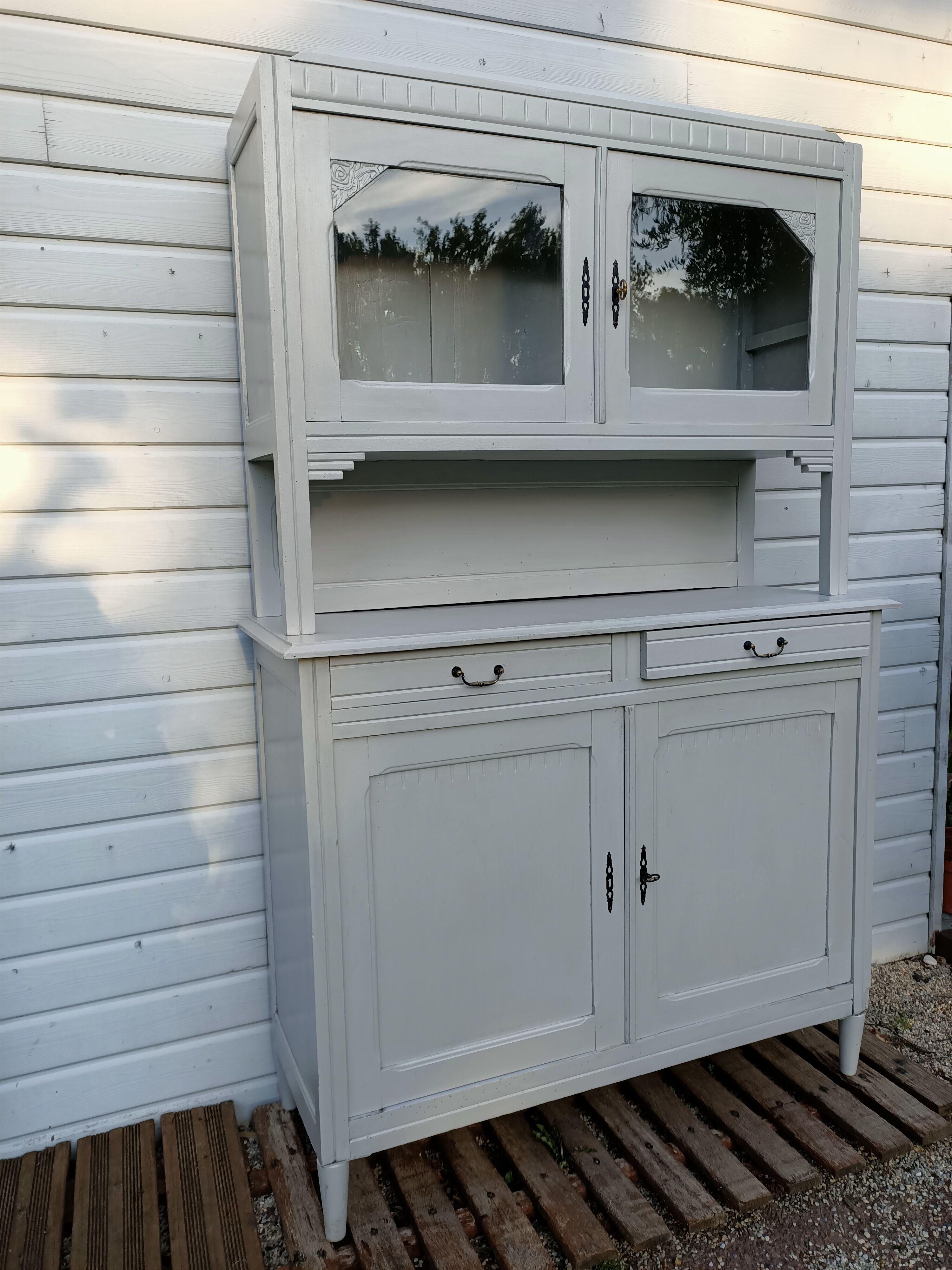 Sideboard 2 bodies in painted wood