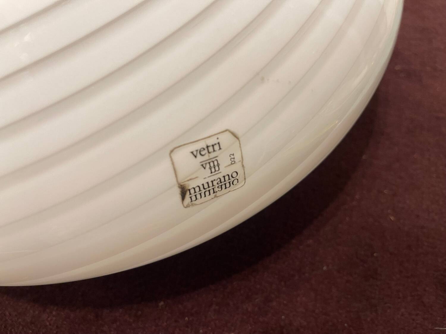 Murano Glass Flushmount Lights Set of 2