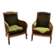 Pair of bergère armchairs