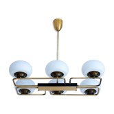 Suspension moderniste doré 1960