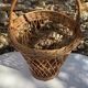 Panier haut vintage en osier