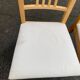 2 Scandinavian dining chairs made of solid light birch wood, IKEA Borje.