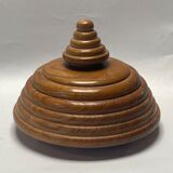 Dutch modernist wood turnt container or pot