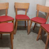 5 vintage bistro chairs