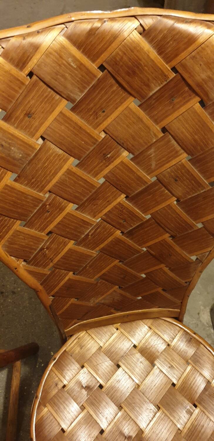 2 seventies palm tree chairs