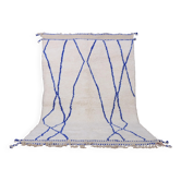 Tapis en laine artisanal marocain, grande taille 250x150 cm, fait main
