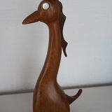 Toy wood giraffe vintage scandinavian teak 1960-70