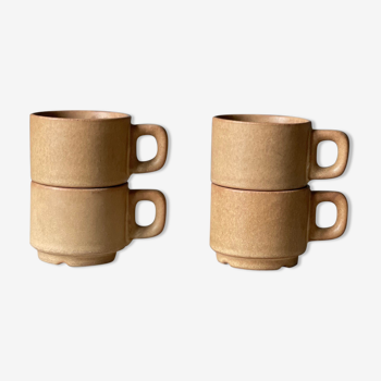 Vintage stoneware coffee cups