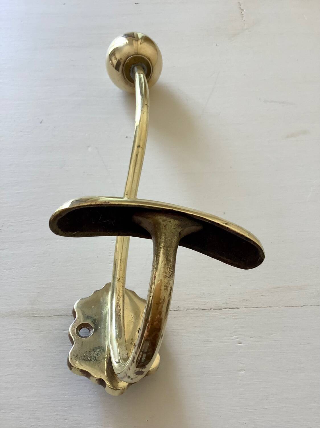 Brass coat rack or coat hook
