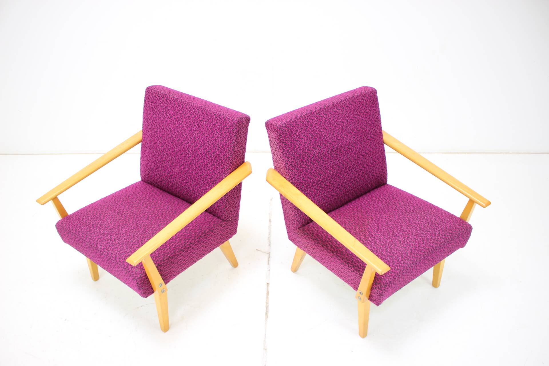 1960s Pair of Armchairs, Czechoslovakia