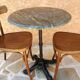 Vintage marble gueridon table 1980s