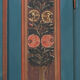 Rustic Farmhouse Folk Art Painted Bridal Cabinet from 1841