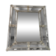 Venetian Rectangular Floreal Hand-Carving Wall Mirror in Murano Glass Style