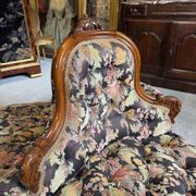 Canapé de milieu en acajou d’époque Napoléon III