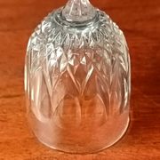 6 clear wine glasses VMC Reims France, teardrop, diamond Roxane 4 cl