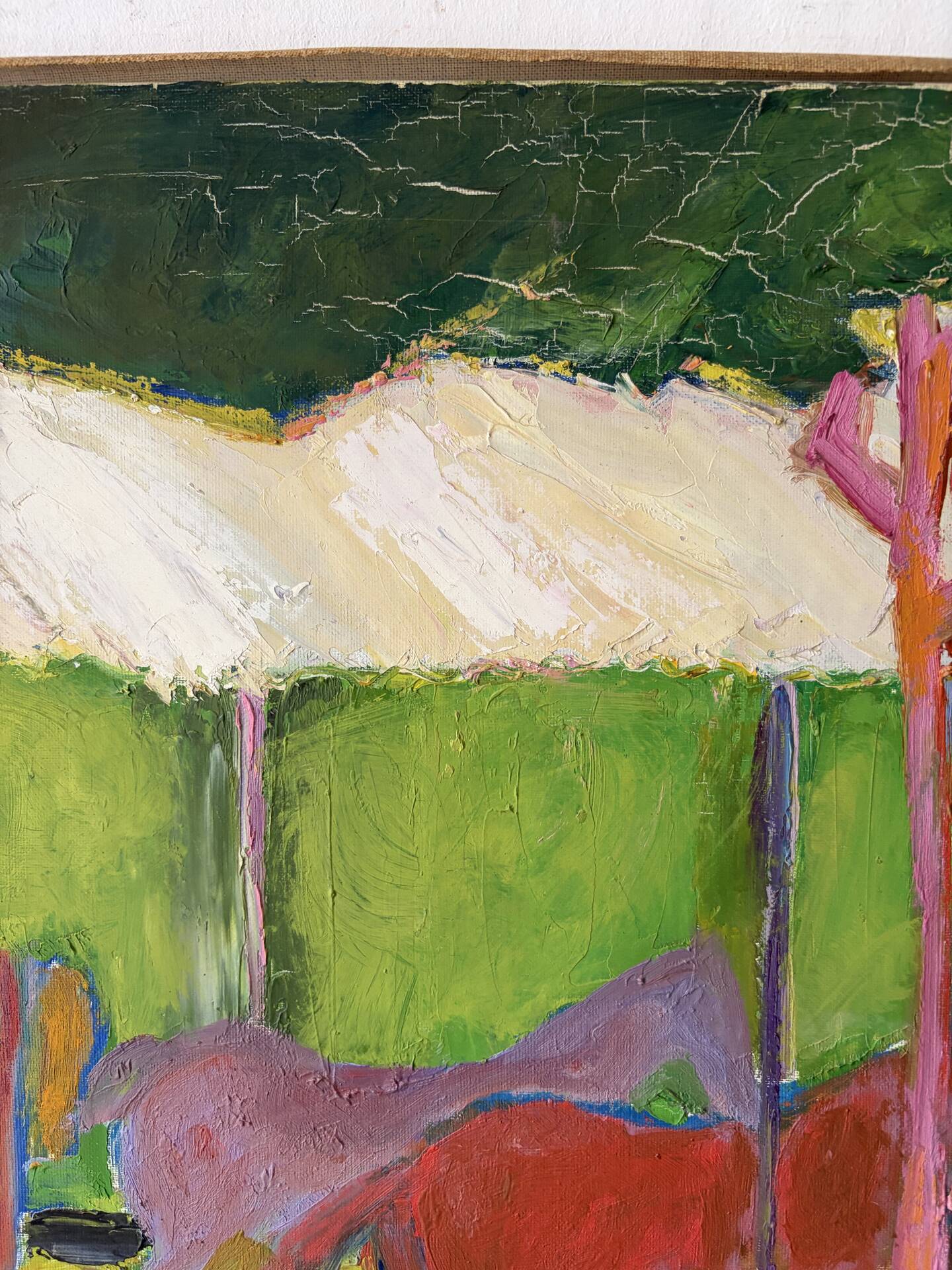 Chevaux dans la forêt, signée Annie Proszynska (1924-2008)