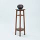 Art Deco Planter, Wooden Pedestal, Netherlands, 1920s