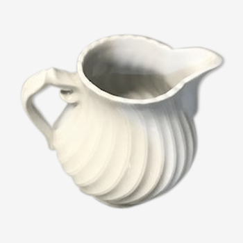 Pot lait pour thé ou café en porcelaine blanche torsée Haviland