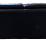 Canapé cuir roche bobois petit angle méridienne islande noir