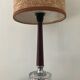 Scandinavian teak and glass lamp from the 60s