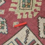 Red & Cream Turkish Vintage Rug